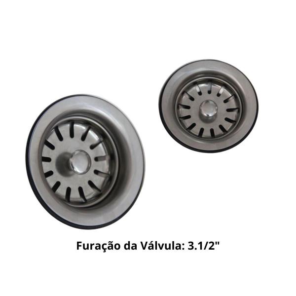 Tanque Lavanderia Polido 44X44 Aço Inoxidavel 304 Premium - Stillus Home Imagem de Tanque Lavanderia Polido 44X44 Aço Inoxidavel 304 Premium
