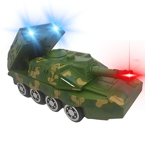 Imagem de Tanque Militar Exército Tank  C/ Som Luz Brinquedo + Nf