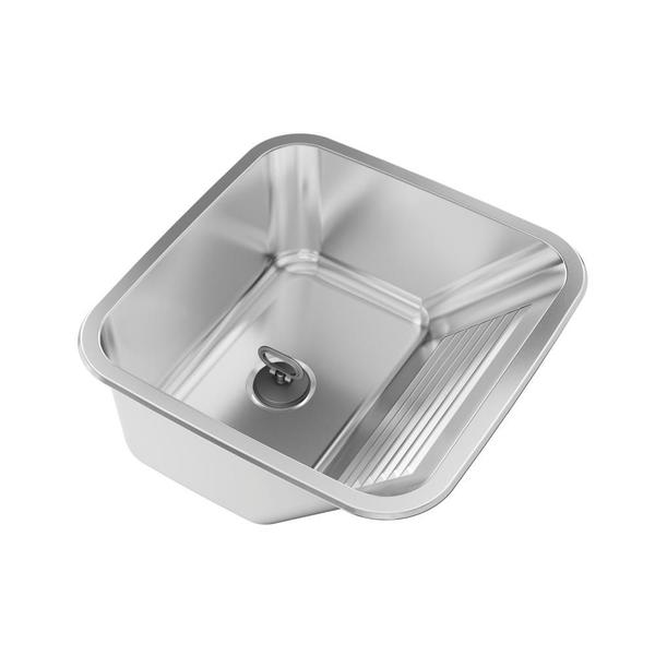 Imagem de Tanque Monobloco Para Embutir 30 Litros Acetinado Inox 55x45CM