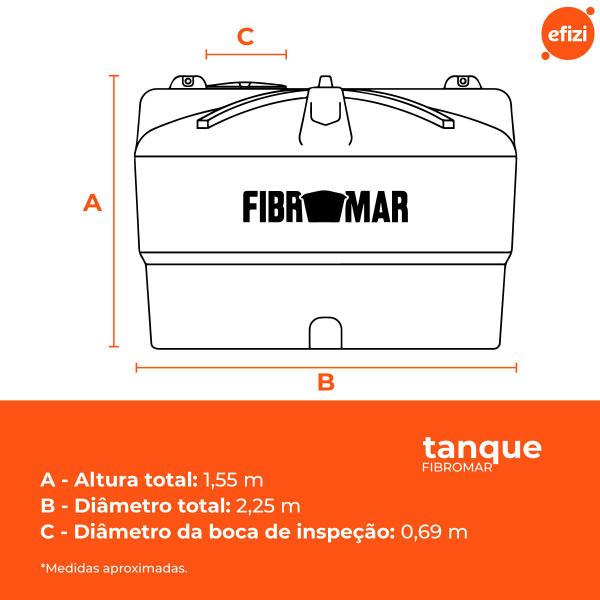 Imagem de Tanque P/ Armazenar Destilados 5.000L Fibromar