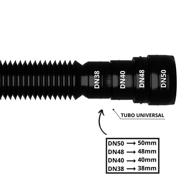 Imagem de Tanque Plástico 22L Lavanderia Preto + Sifão Copo Universal