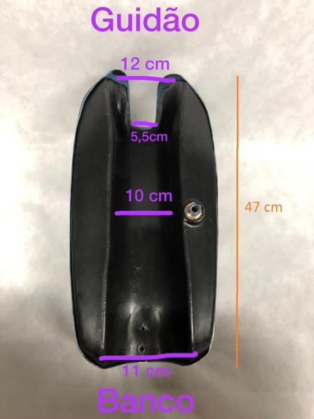 Imagem de Tanque Plástico Gili Estilo Café Racer Para Adaptação Moto