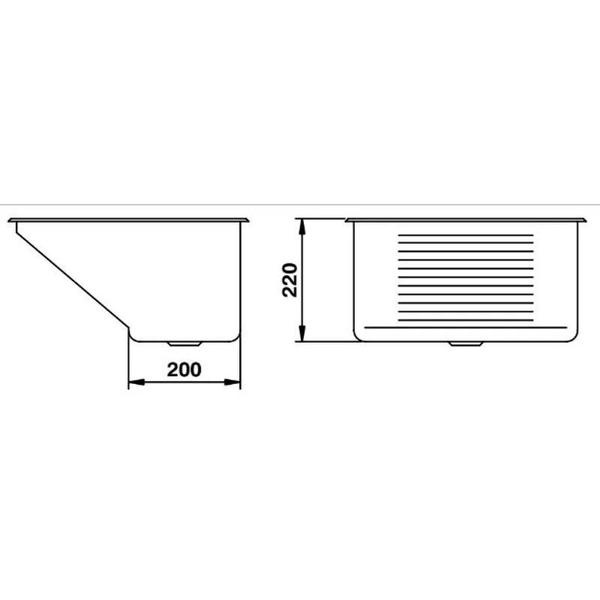 Tanque Rebordeado 40X40cm Inox Escovado - Mekal Imagem de Tanque Rebordeado 40X40cm Inox Escovado - Mekal