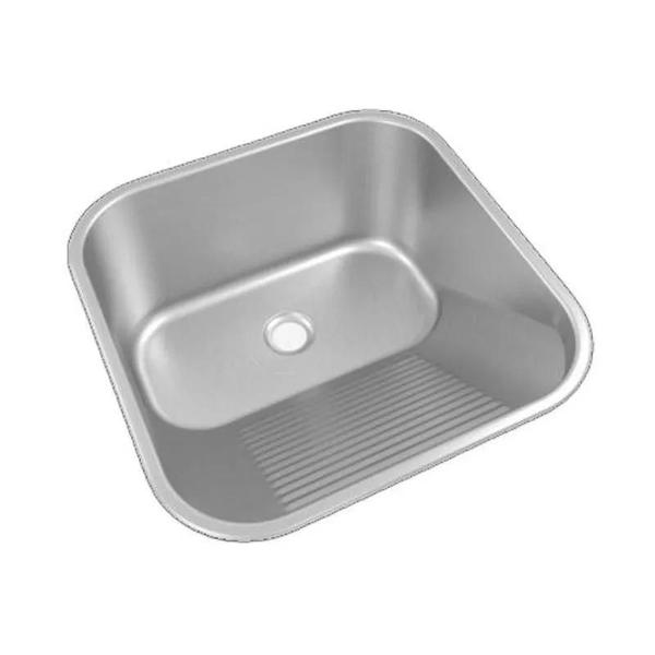 Tanque Rebordeado 40X40cm Inox Escovado - Mekal Imagem de Tanque Rebordeado 40X40cm Inox Escovado - Mekal