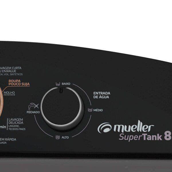 Imagem de Tanquinho 8kg Supertank com Aquatec Mueller 127v Preto