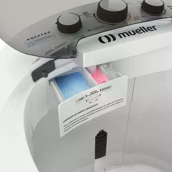 Imagem de Tanquinho de Lavar Roupa Mueller Big Aquatec 16kg Branco 127v