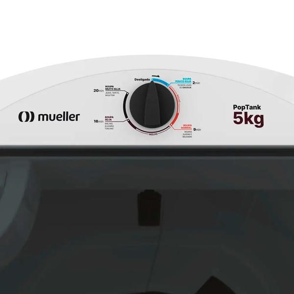 Imagem de Tanquinho De Lavar Roupa Mueller Poptank 5 Kg Com Esfregador 127v