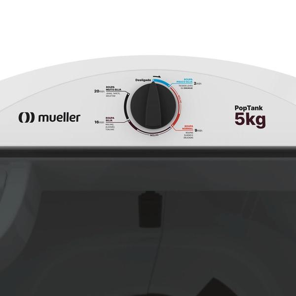 Imagem de Tanquinho/Máquina de lavar roupa Semiautomática Mueller Poptank 5kg Branco