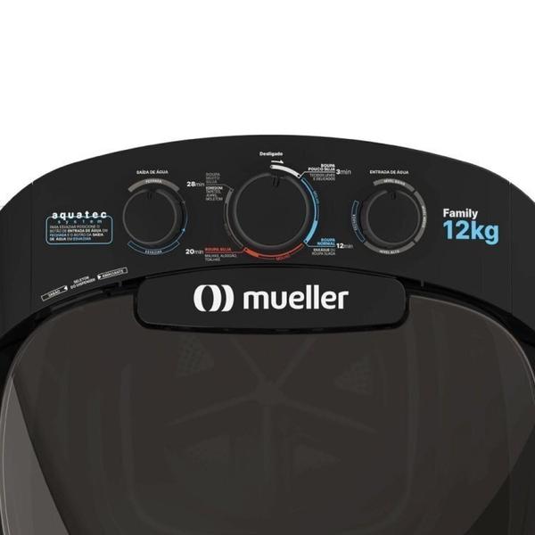 Imagem de Tanquinho Mueller 12kg Family Aquatec Mais Centrífuga de Roupas Fit 12,6kg Preto