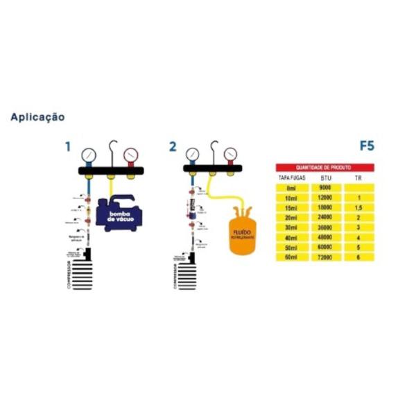 Imagem de Tapa Fugas F5 Super 8ML C/ Mangueira Dose Única Brasweld