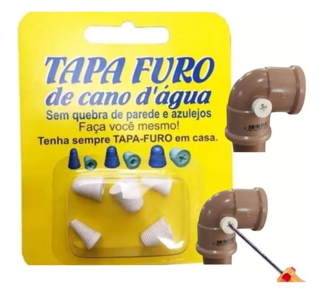 Imagem de Tapa Furo  Cano 5 pçs Kit com 03 cartelas