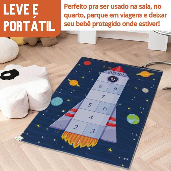 Imagem de Tapete 120x80 Grande pra Atividades Diversas Estampas Proteção Térmica