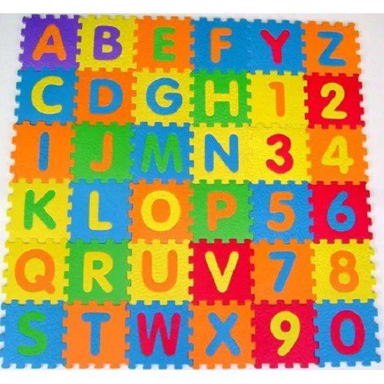 Tapete Alfabeto Eva Infantil Educativo 26 Peças 29x29cm - Nibus Imagem de Tapete Alfabeto Eva Infantil Educativo 26 Peças 29x29cm