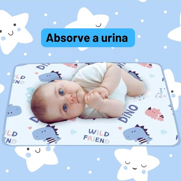 Imagem de Tapete Anti-Urina Infantil Bebes Proteção Resistente A Água Higiene Conforto Durável Limpeza Fácil Prevenção Teu Baby