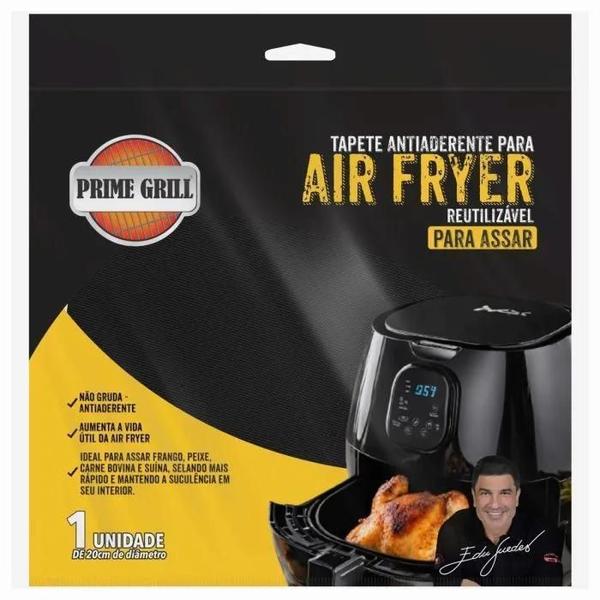 Imagem de Tapete Antiaderente Para Assar Air Fryer Edu Guedes Prime Gr