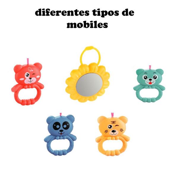 Imagem de Tapete Apoio Infantil Interativo Rosa com Som + Mobiles