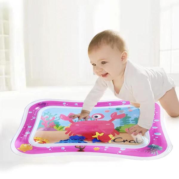 Tapete Aquático Atividades Inflável Almofada Bebê Interativo - Toy King Imagem de Tapete Aquático Atividades Inflável Almofada Bebê Interativo