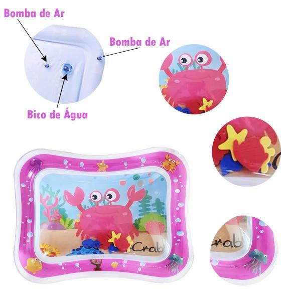 Tapete Aquático Atividades Inflável Almofada Bebê Interativo - Toy King Imagem de Tapete Aquático Atividades Inflável Almofada Bebê Interativo