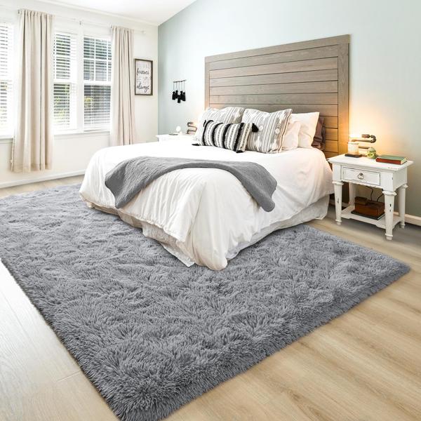 Imagem de Tapete Area junovo Ultra Soft Fluffy 180x270cm para quarto