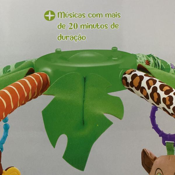 Imagem de Tapete Atividade Ginásio Musical Bebê Selva Leão + Naninha