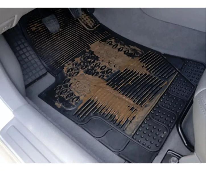 Tapete Automotivo Mitsubishi L200 Triton até 2015 de Todas as Versões em Pvc Ecológico Universal + Tapete do Túnel Traseiro - Flash Cover Imagem de Tapete Automotivo Mitsubishi L200 Triton até 2015 de Todas as Versões em Pvc Ecológico Universal + Tapete do Túnel Traseiro