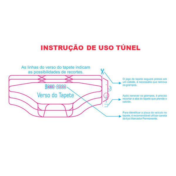 Imagem de Tapete B Tunel Central Borracha Universal Corolla 2013 2014