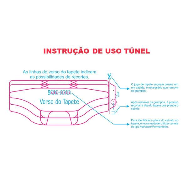 Imagem de Tapete B Tunel Central Borracha Universal Hilux Sw4 2007