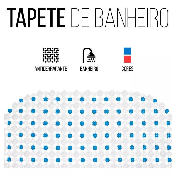 Imagem de Tapete Banheiro Antiderrapante Com Ventosa Box Chuveiro