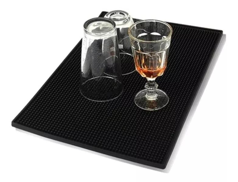 Imagem de Tapete Bar Mat 30x45cm Bar Mat Porta Copo Escorredor- Pvc