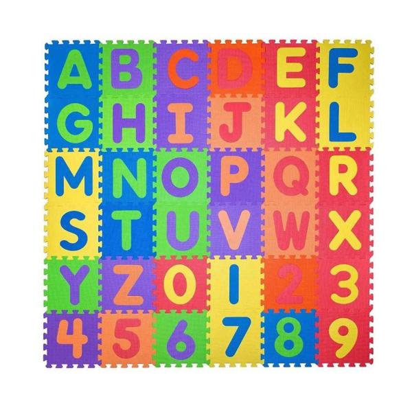 Tapete Bebê Infantil, Tatame, Educativo, Alfanumérico, EVA, 36 Peças, 5mm 22x22 cm Gv Brink Imagem de Tapete Bebê Infantil, Tatame, Educativo, Alfanumérico, EVA, 36 Peças, 5mm 22x22 cm Gv Brink