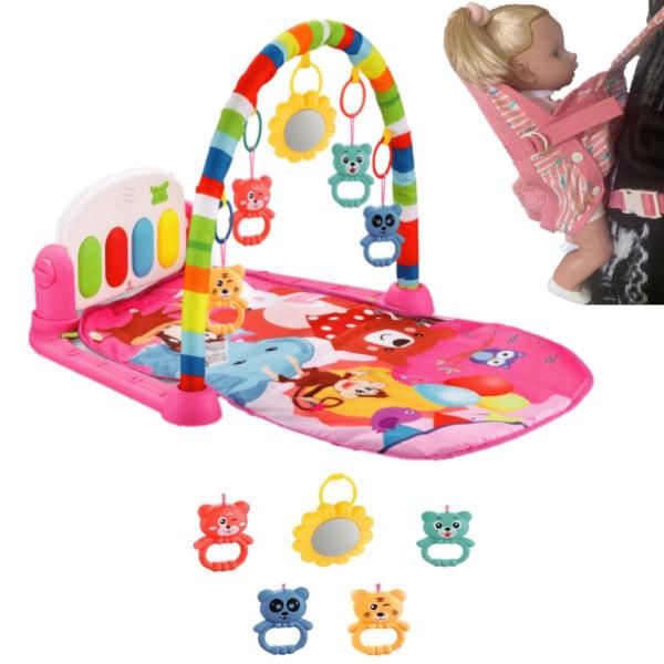 Tapete Bebê Interativo Atividade Musical Portátil + Canguru - Color Baby Imagem de Tapete Bebê Interativo Atividade Musical Portátil + Canguru
