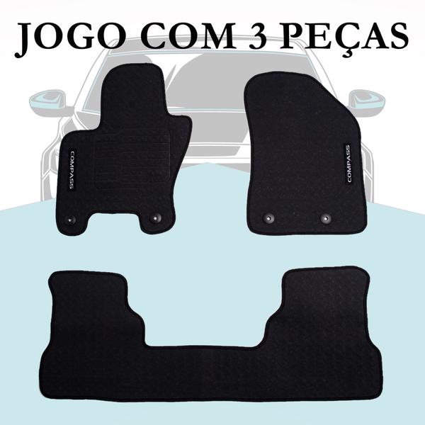 Imagem de Tapete Borracha Antiderrapante Para Jeep Compass 2006 a 2015 - CGW6149