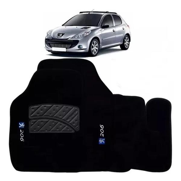 Imagem de Tapete Carpete Bordado Peugeot 206 Ano 1999 Até 2007 - 500.425GRF