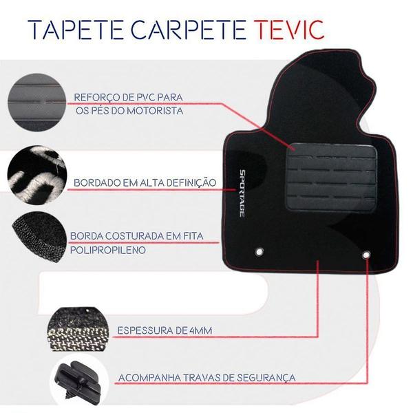 Imagem de Tapete Carpete Tevic Fiat Palio 1.8 R 2004 05 06 07 08 09 10 11 12