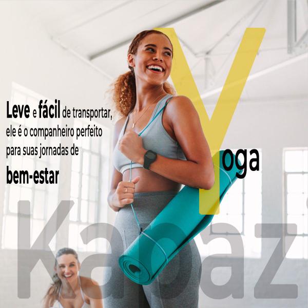 Imagem de Tapete Colchonete (Yoga, Pilates, Fitness, Ginástica) 1,66m x 60cm x 4,5mm.