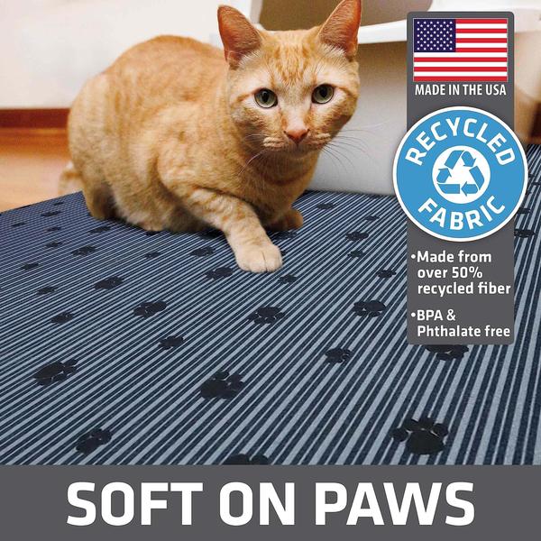 Imagem de Tapete de areia para gatos Drymate Original Absorvente Impermeável Cinza