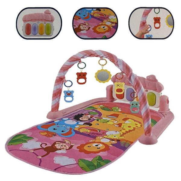 Tapete De Atividade Bebê Interativo Brinquedo Educativo Rosa - Color Baby Imagem de Tapete De Atividade Bebê Interativo Brinquedo Educativo Rosa