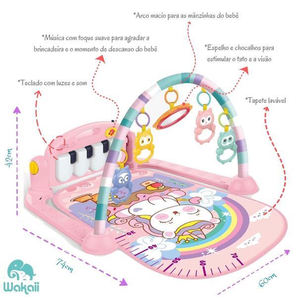 Imagem de Tapete de Atividade Interativo Musical Infantil - Unicórnio