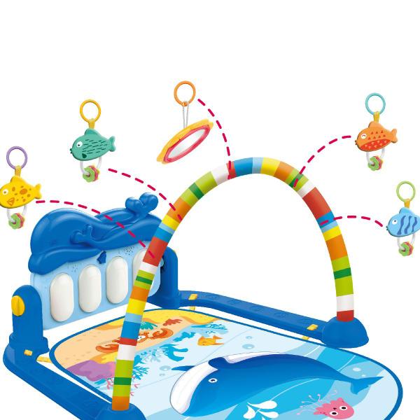 Tapete de Atividades com Play Piano Baleia Azul - Maxibaby - Maxi Baby Imagem de Tapete de Atividades com Play Piano Baleia Azul - Maxibaby