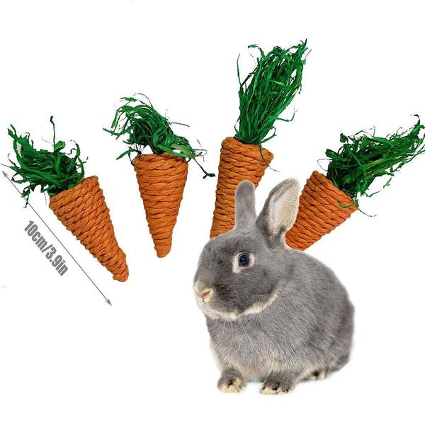 Imagem de Tapete de atividades Hamiledyi Rabbit Seagrass com brinquedos para mastigar