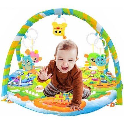 Imagem de Tapete de Atividades Infantil Bebe com Chocalho Colorido