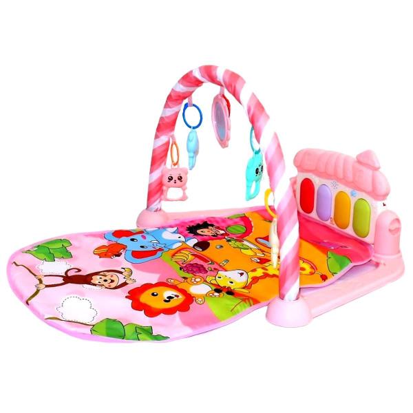 Imagem de Tapete de Atividades Infantil Floresta Rosa Com Piano - Color Baby