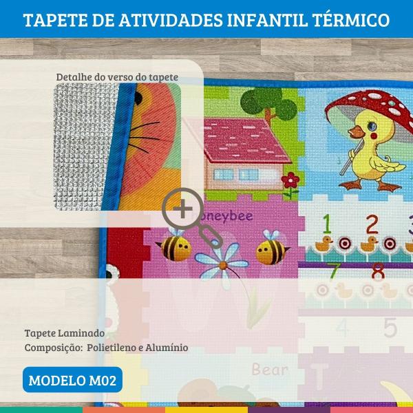 Imagem de Tapete De Atividades Infantil Térmico 90x120cm M02 Ap Toys