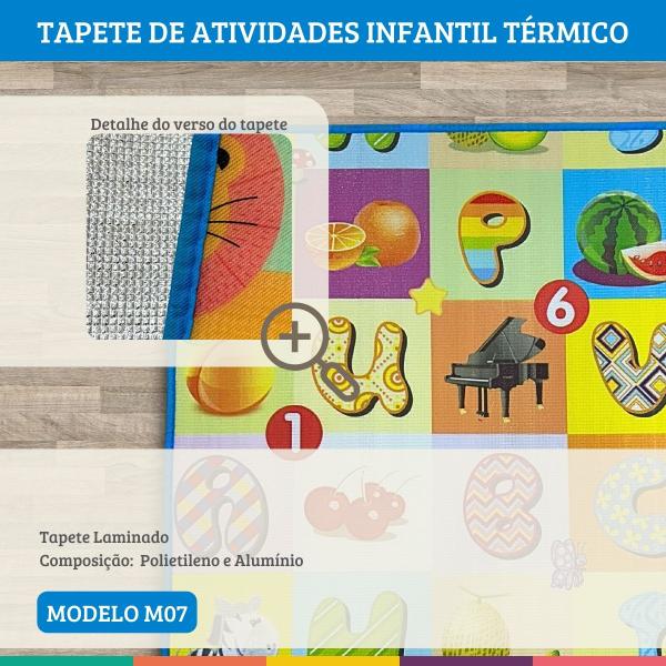 Imagem de Tapete De Atividades Infantil Térmico 90x120cm M07 Ap Toys