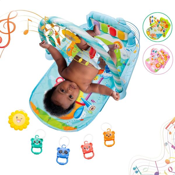 Tapete de Atividades Musical para Bebê com Piano Interativo Ginásio Mobile - ATENTU Tapete de Atividades Musical para Bebê com Piano Interativo Ginásio Mobile - ATENTU