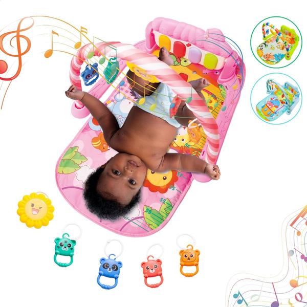 Tapete de Atividades Musical para Bebê com Piano Interativo Ginásio Mobile - ATENTU Tapete de Atividades Musical para Bebê com Piano Interativo Ginásio Mobile - ATENTU