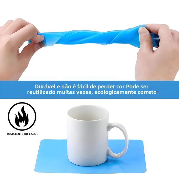 Imagem de Tapete De Bancada De Silicone Rosa Azul Para Fabricação De Joias De Resina Epóxi, Acessórios De