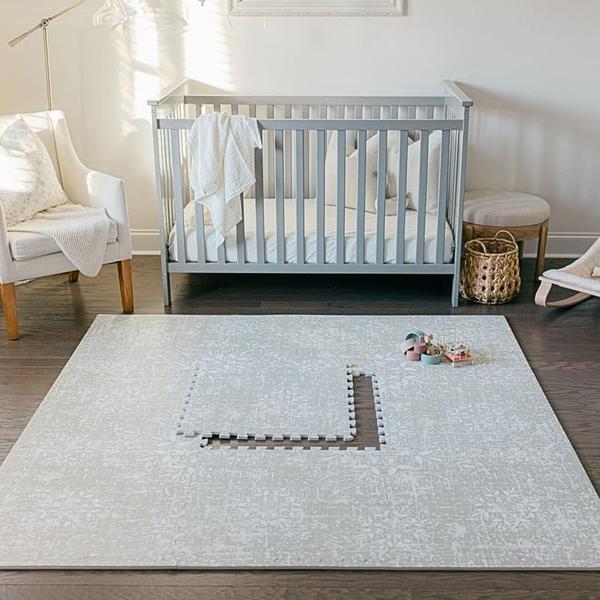 Imagem de Tapete de brincar para bebês Little Landings Eden, espuma EVA premium de 120 x 180 cm