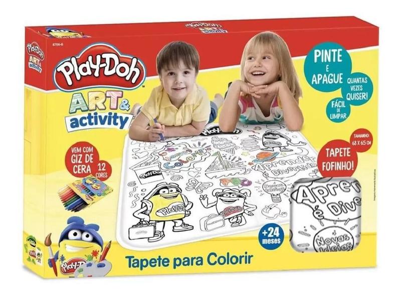 Tapete De Colorir Com Giz Cera Play Doh - Fun 00544 Imagem de Tapete De Colorir Com Giz Cera Play Doh - Fun 00544