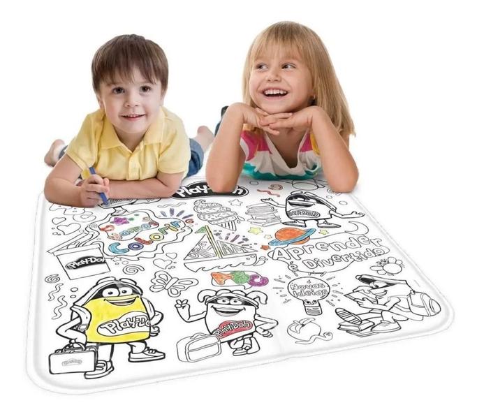 Tapete De Colorir Com Giz Cera Play Doh - Fun 00544 Imagem de Tapete De Colorir Com Giz Cera Play Doh - Fun 00544